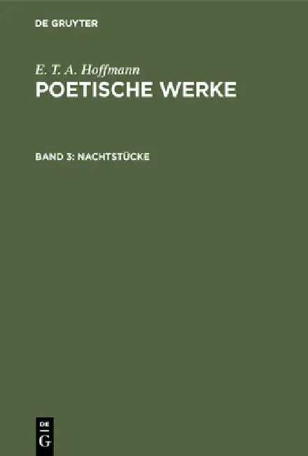 Buy Nachtstücke (English, Walter Wellenstein | E. T. a. Hoffmann) — BookShops.in