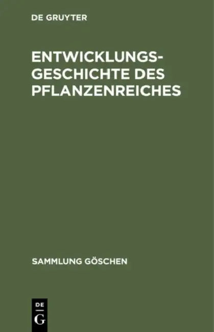 Buy Entwicklungsgeschichte des Pflanzenreiches (English, No Contributor) — BookShops.in