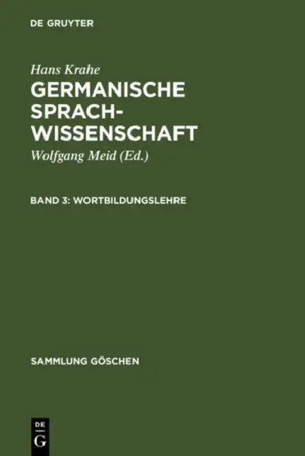 Buy Wortbildungslehre (English, Hans Krahe) — BookShops.in