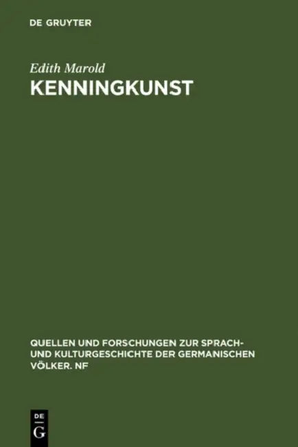 Buy Kenningkunst (English, Edith Marold) — BookShops.in