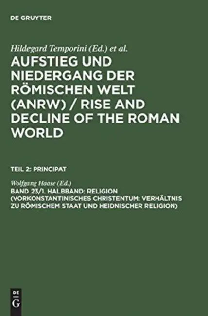 Buy Religion (Vorkonstantinisches Christentum (English, Wolfgang Haase) โ BookShops.in