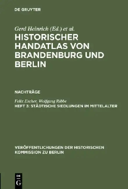 Buy Stdtische Siedlungen Im Mittelalter (English, Felix Escher) — BookShops.in