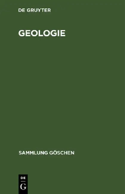 Buy Geologie (English, No Contributor) — BookShops.in