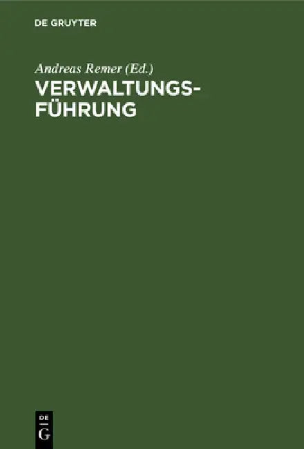 Buy Verwaltungsführung (English, Andreas Remer) — BookShops.in