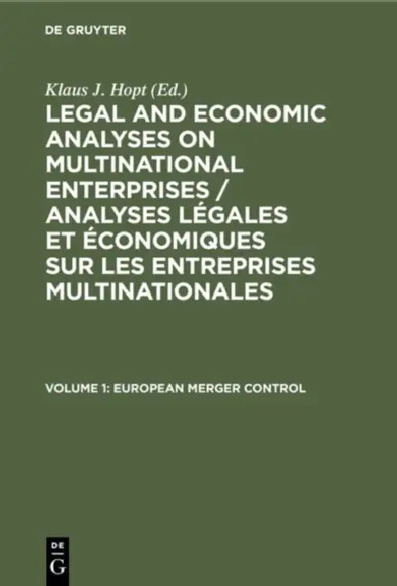 Buy Legal and Economic Analyses on Multinational Enterprises. (English, Hopt) — BookShops.in