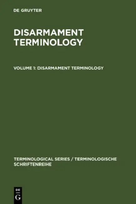 Buy Disarmament Terminology (English, The Language Services Division of the Fo) — BookShops.in