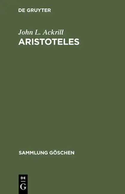 Buy Aristoteles (English, John L. Ackrill) — BookShops.in