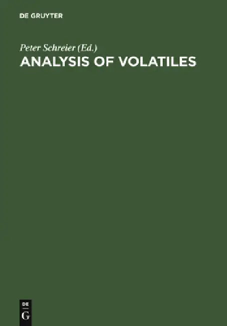 Buy Analysis of Volatiles (English, Peter Schreier) — BookShops.in