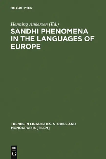 Buy Sandhi Phenomena in the Languages of Europe (English, Henning Andersen) — BookShops.in