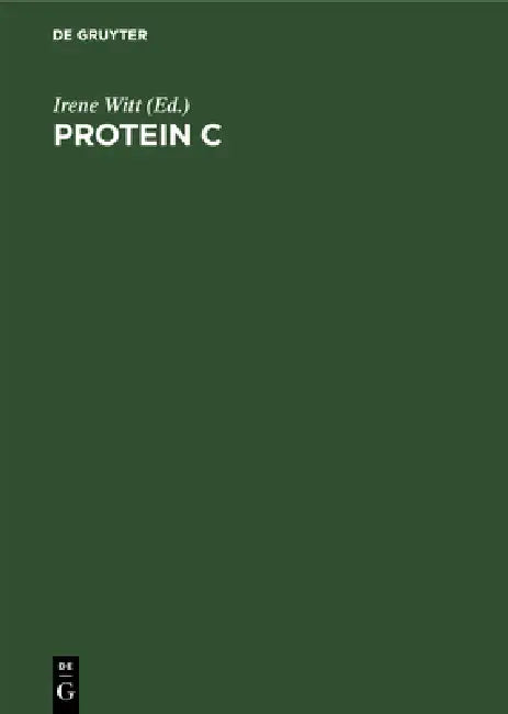 Buy Protein C (English, Irene Witt) — BookShops.in