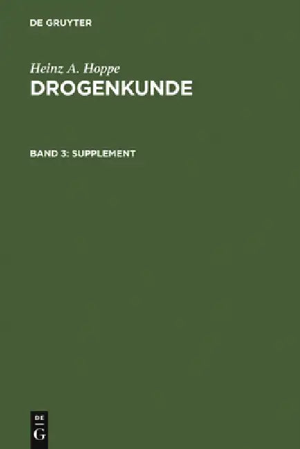 Buy Supplement (English, Heinz a. Hoppe) โ BookShops.in