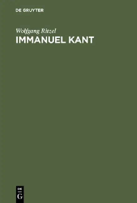 Buy Immanuel Kant (English, Wolfgang Ritzel) — BookShops.in