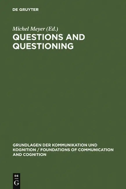 Buy Questions and Questioning (English, Michel Meyer) — BookShops.in
