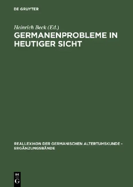 Buy Germanenprobleme in heutiger Sicht (English, Heinrich Beck) โ BookShops.in