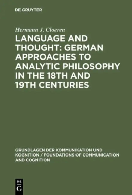 Buy Language and Thought (English, Hermann J. Cloeren) — BookShops.in