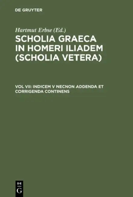 Buy Indicem V Necnon Addenda Et Corrigenda Continens (English, Hartmut Erbse) — BookShops.in