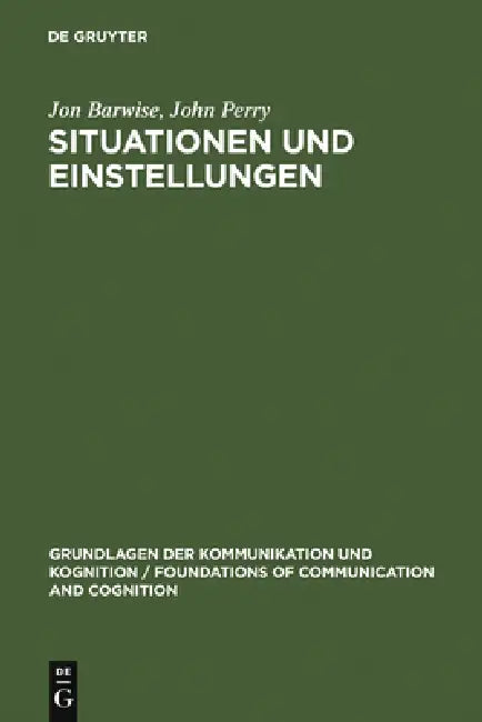Buy Situationen und Einstellungen (English, Jon Barwise | John Perry | Claudia Gerstner) — BookShops.in