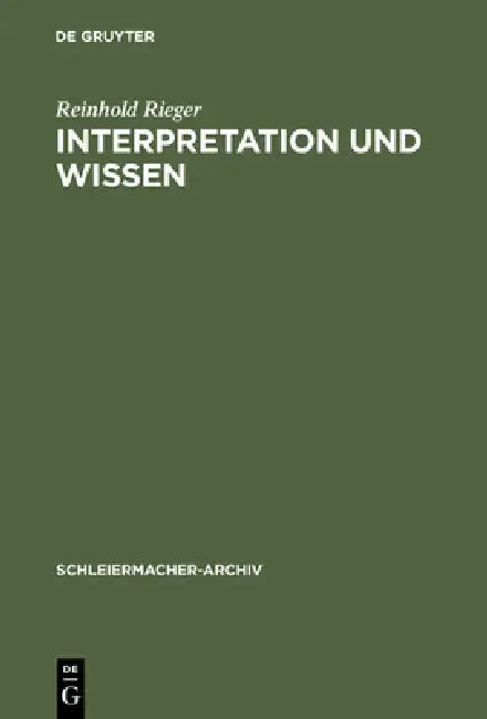 Buy Interpretation und Wissen (English, Reinhold Rieger) — BookShops.in