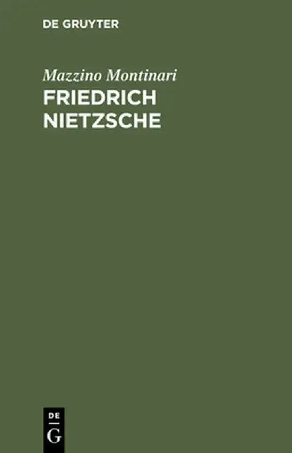 Buy Friedrich Nietzsche (English, Mazzino Montinari) — BookShops.in