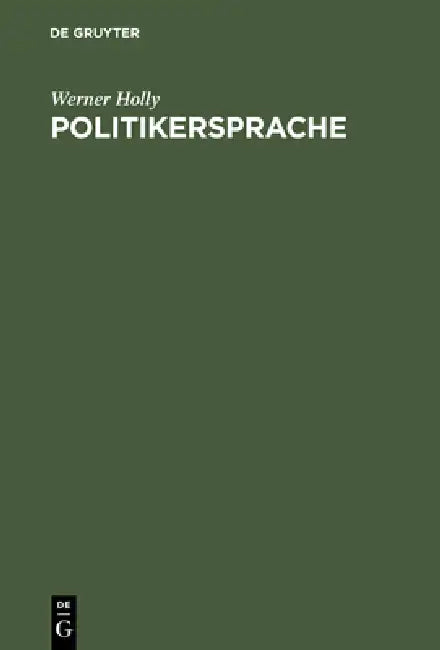 Buy Politikersprache (English, Werner Holly) — BookShops.in