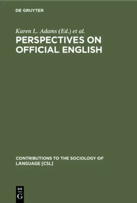 Buy Perspectives on Official English (English, Karen L. Adams | Daniel T. Brink) — BookShops.in