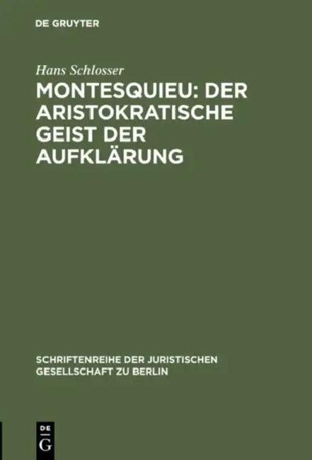 Buy Montesquieu (English, Hans Schlosser) — BookShops.in
