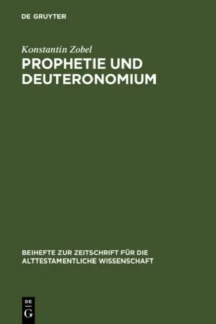 Buy Prophetie und Deuteronomium (English, Konstantin Zobel) — BookShops.in