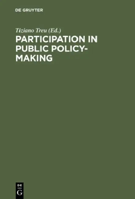 Buy Participation in Public Policy-Making (English, Tiziano Treu) — BookShops.in