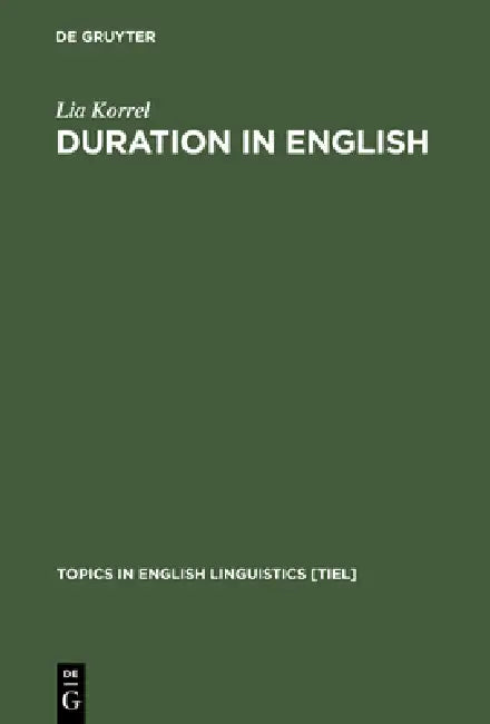 Buy Duration in English (English, Lia Korrel) — BookShops.in