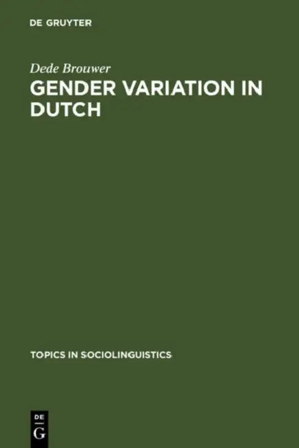 Buy Gender Variation in Dutch (English, Dede Brouwer) — BookShops.in