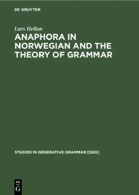 Buy Anaphora in Norwegian and the Theory of Grammar (English, Lars Hellan) — BookShops.in