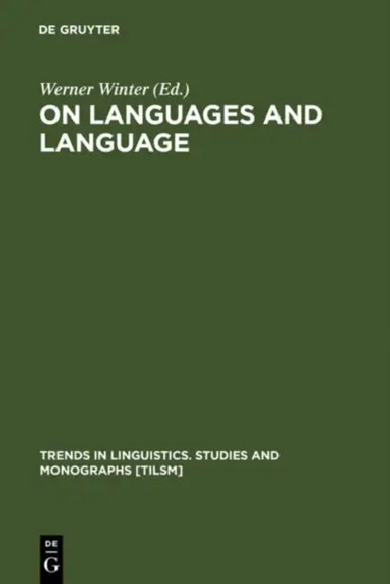 Buy On Languages and Language (English, Werner Winter) — BookShops.in