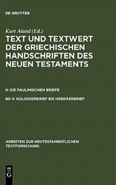Buy Kolosserbrief Bis Hebräerbrief (English, Kurt Aland) — BookShops.in