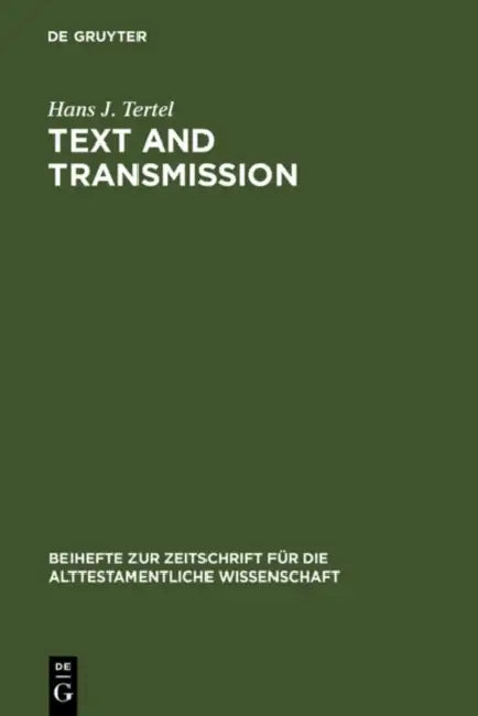 Buy Text and Transmission (English, Hans J. Tertel) — BookShops.in