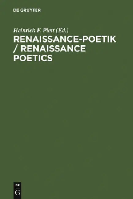 Buy Renaissance-Poetik / Renaissance Poetics (English, Heinrich F. Plett) — BookShops.in
