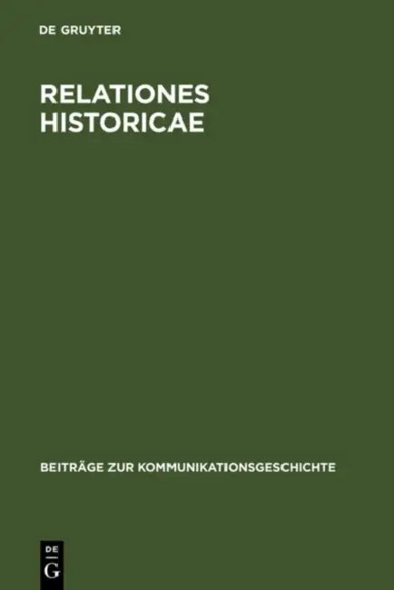 Buy Relationes Historicae (English, Klaus Bender) — BookShops.in