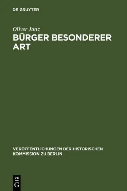 Buy Bürger besonderer Art (English, Oliver Janz) — BookShops.in