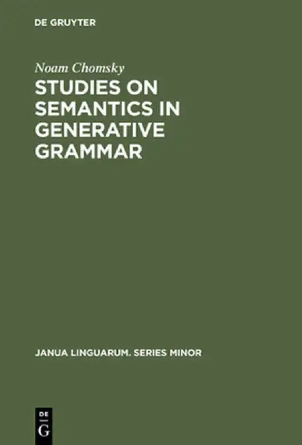 Buy Studies on Semantics in Generative Grammar (English, Noam Chomsky) — BookShops.in
