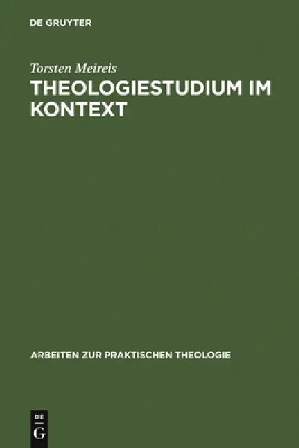Buy Theologiestudium im Kontext (English, Torsten Meireis) — BookShops.in
