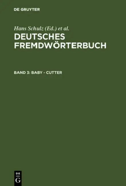 Buy Baby - Cutter (English, Gerhard Strau | Heidrun Kamper-Jensen | Isolde Nortmeyer) — BookShops.in