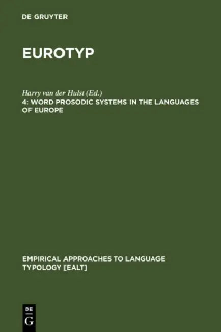 Buy Word Prosodic Systems in the Languages of Europe (English, Harry Van Der Hulst) — BookShops.in