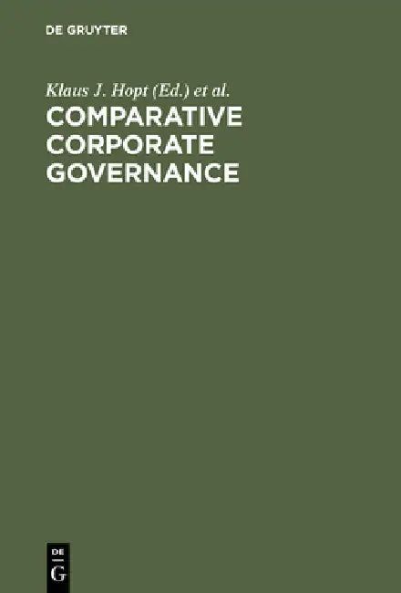Buy Comparative Corporate Governance (English, Klaus J. Hopt | Eddy Wymeersch) — BookShops.in
