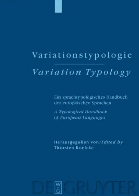 Buy Variationstypologie / Variation Typology (English, Thorsten Roelcke) — BookShops.in