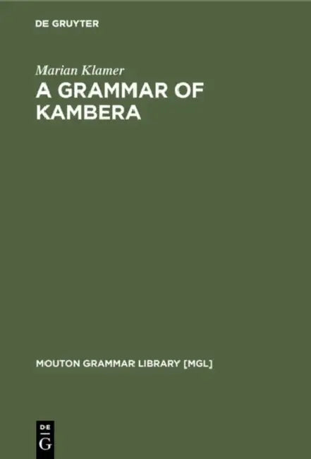 Buy A Grammar of Kambera (English, Marian Klamer) — BookShops.in