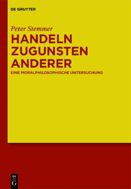 Buy Handeln Zugunsten Anderer (English, Peter Stemmer) — BookShops.in