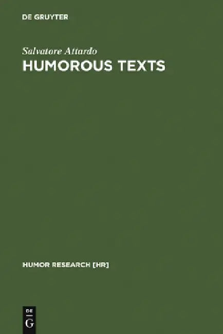 Buy Humorous Texts (English, Salvatore Attardo) — BookShops.in