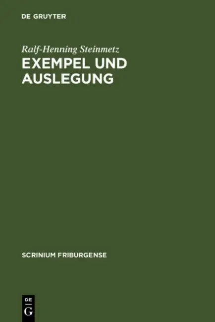 Buy Exempel Und Auslegung (English, Ralf-Henning Steinmetz) — BookShops.in