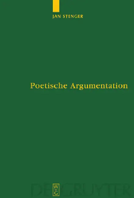 Buy Poetische Argumentation (English, Jan Stenger) — BookShops.in