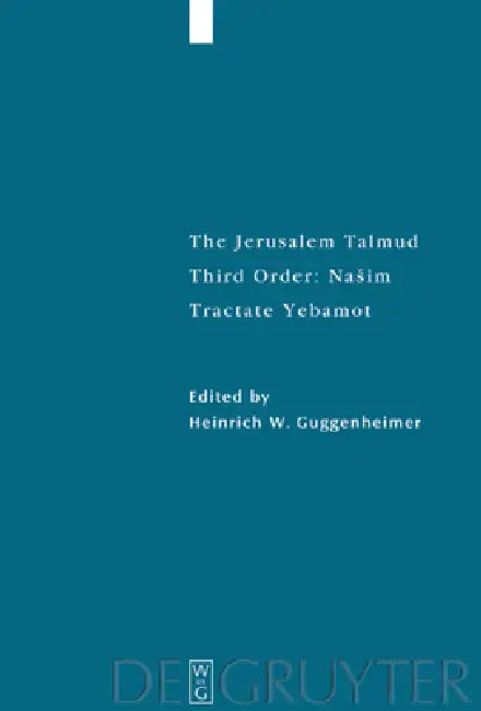 Buy Tractate Yebamot (English, Heinrich W. Guggenheimer) — BookShops.in