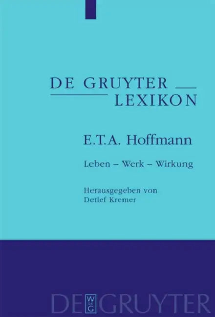 Buy E. T. A. Hoffmann (English, Detlef (EDT) Kremer) — BookShops.in